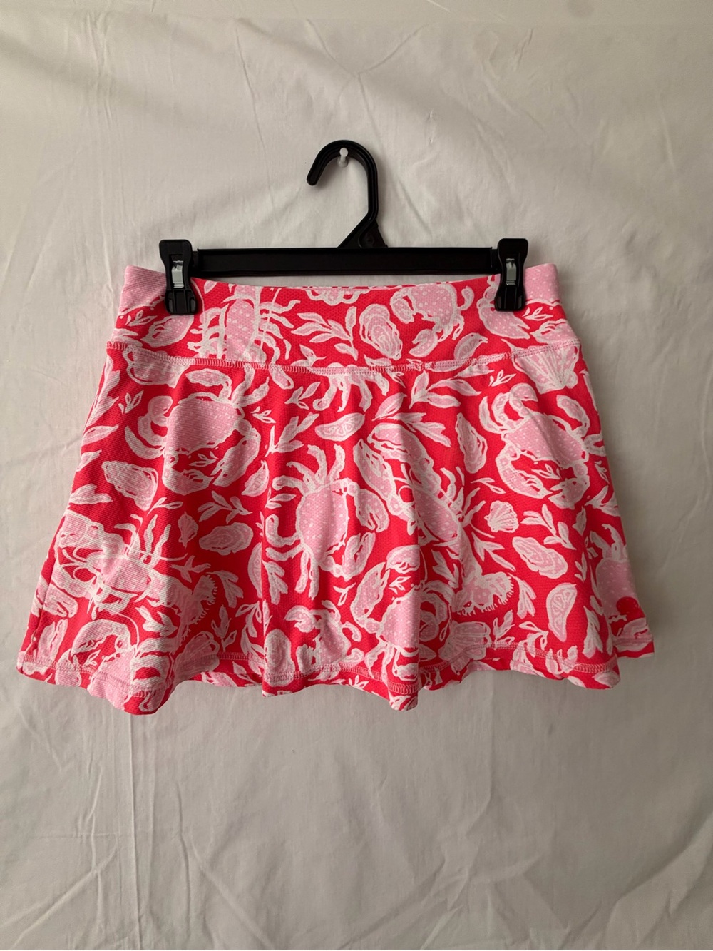 Lilly Pulitzer Luxletic Women’s Pink Crab Print Skort Size S(A678)